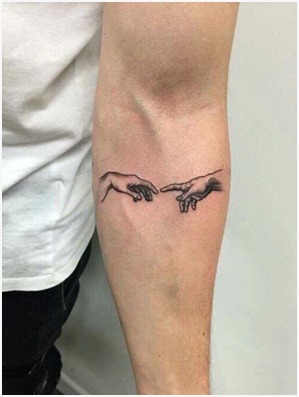 Artistic Fingers Tattoo Idea
